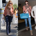 Which Jeans Do You Prefer with Rosie Huntington-Whiteley�s Outfit � Flare Jeans or Skinny Jeans?